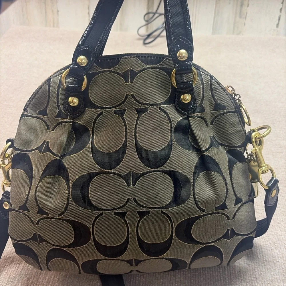 Coach black grey
